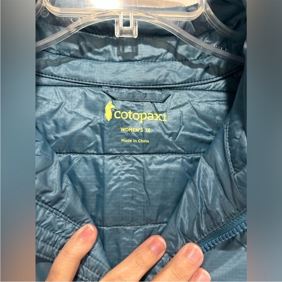 Cotopaxi Women’s 1X Capa Insulated Vest Light Blue Green NWT Puff Drizzle Aspen - Picture 5 of 8